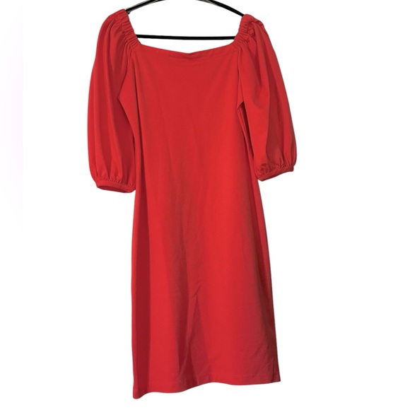 Tash + Sophie Dresses & Skirts - NWT Tash + Sophie Pink Square Neck Puff‎ Sleeve Dress Size M